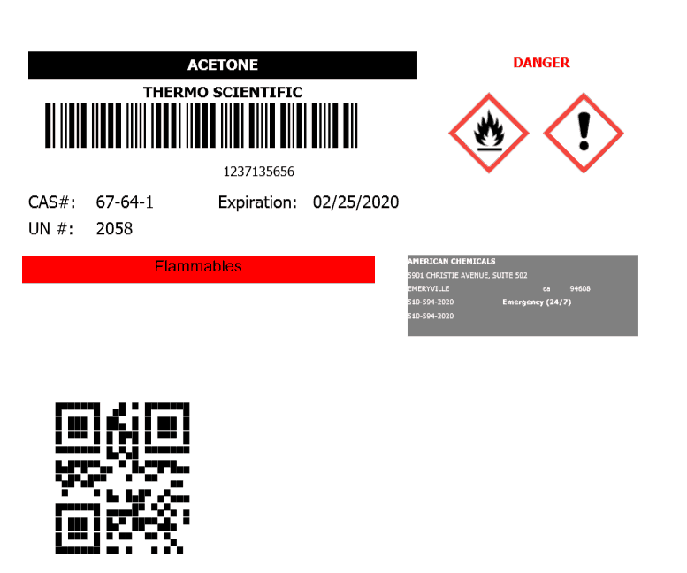 Étiquettes à code couleur pour le stockage et la séparation des produits  chimiques